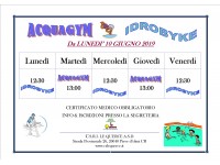 CORSI DI ACQUAGYM E IDROBYKE