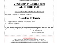 CONVOCAZIONE ASSEMBLEA ORDINARIA
