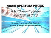 APERTURA PISCINE