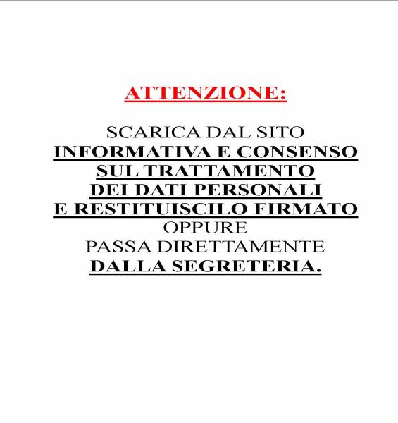 AVVISO IMPORTANTE