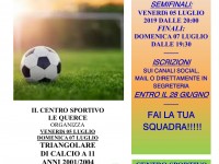 TRIANGOLARE DI CALCIO A 11