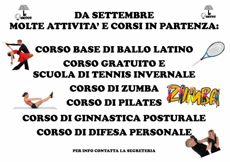 DA SETTEMBRE / OTTOBRE
