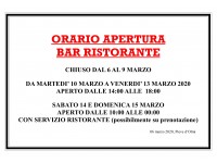 ORARI BAR-RISTORANTE