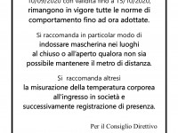 COMUNICATO del 10 AGOSTO 2020