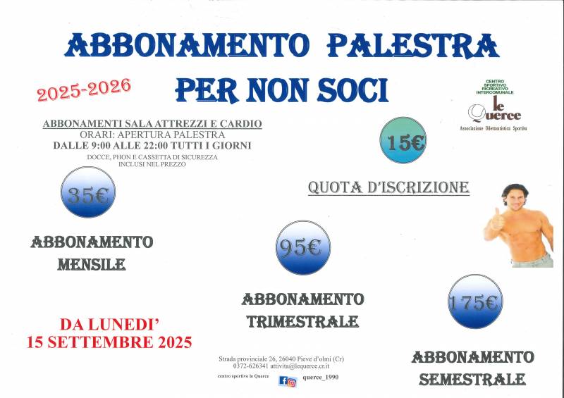 Iscrizione palestra